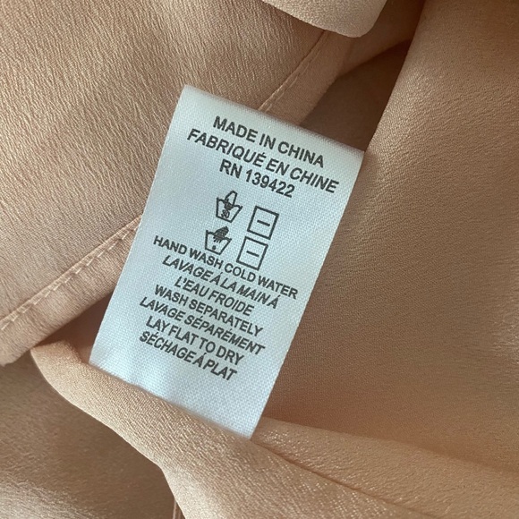 NWT Tobi Andie Blush Pink Pastel Peach Mini Skater Open Cutout Back Dress Large - Picture 14 of 15